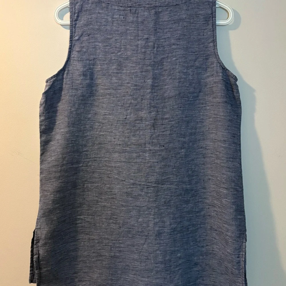 Ellen Tracy 100% Linen Sleeveless Top – Size M - Picture 2 of 5